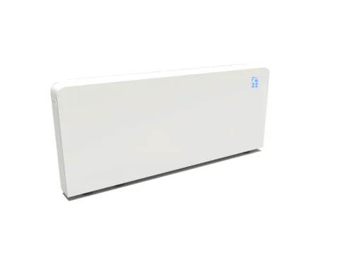 Meaco Wall 53, 84, 108 white - dreiseitig links mit beleuchtetem Display